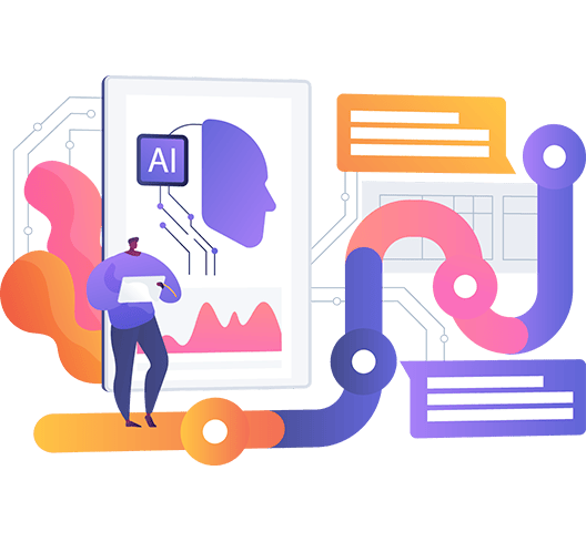 Misterio follows the scenario you built, step by step